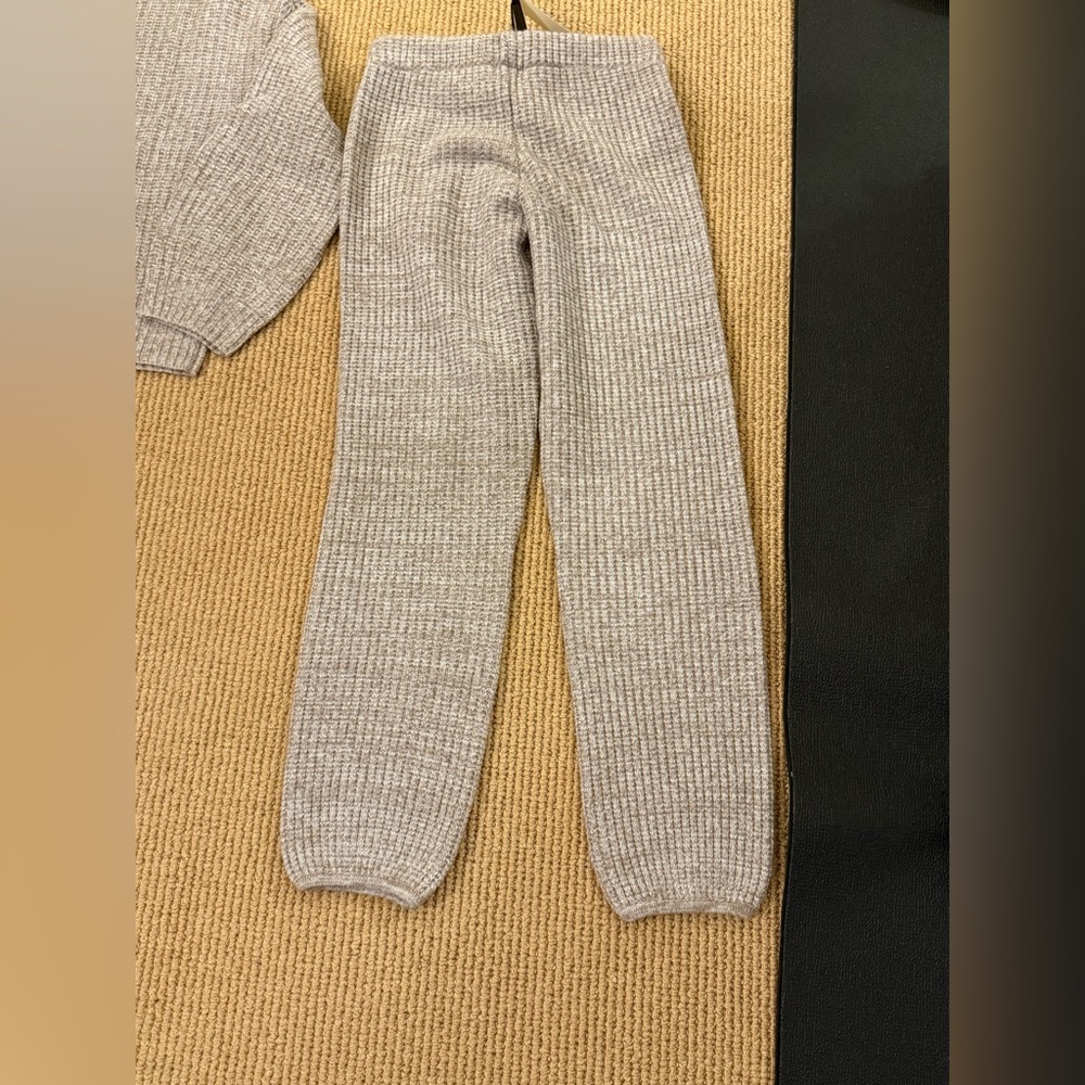 NWT Monrow Women's Wool Cash Space Dye Vintage top and pants size XS - Picture 13 of 15